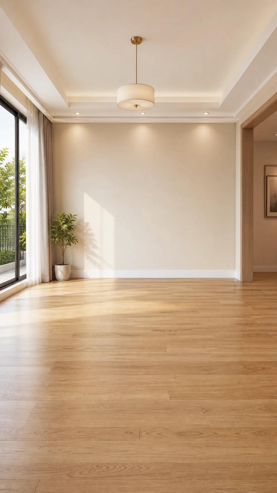 Realistic living room AR background